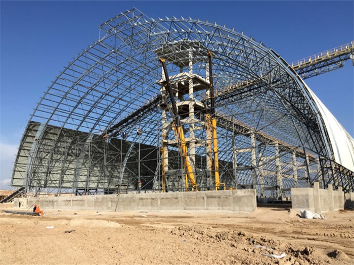 郏县煤机油桶翘工程网架